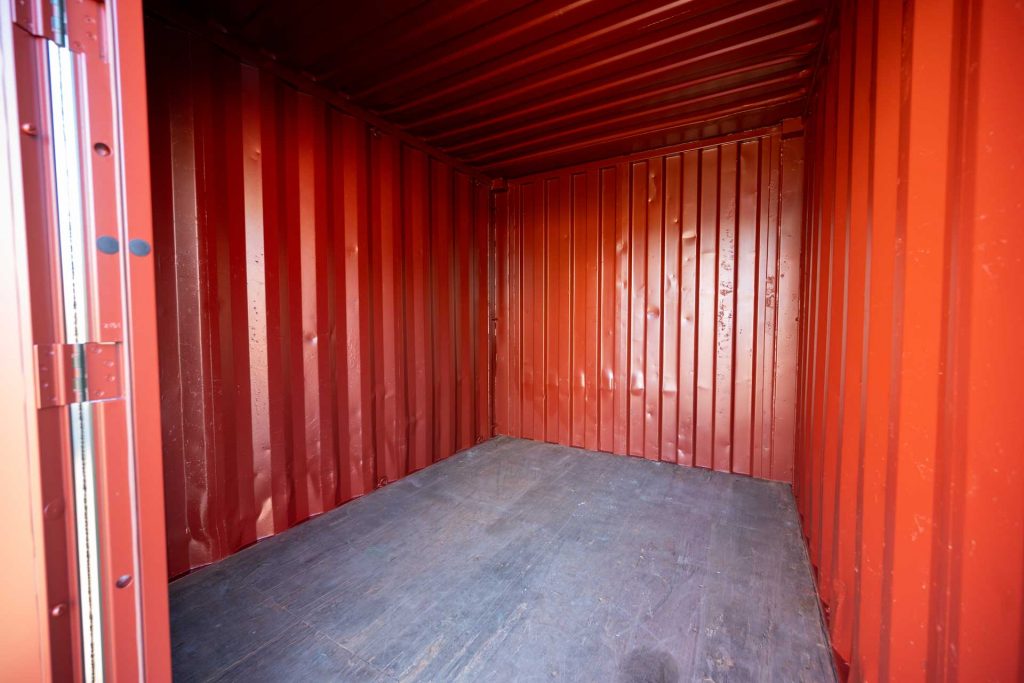 Interior of 10ft container