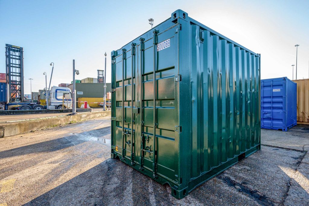 10ft store with container doors