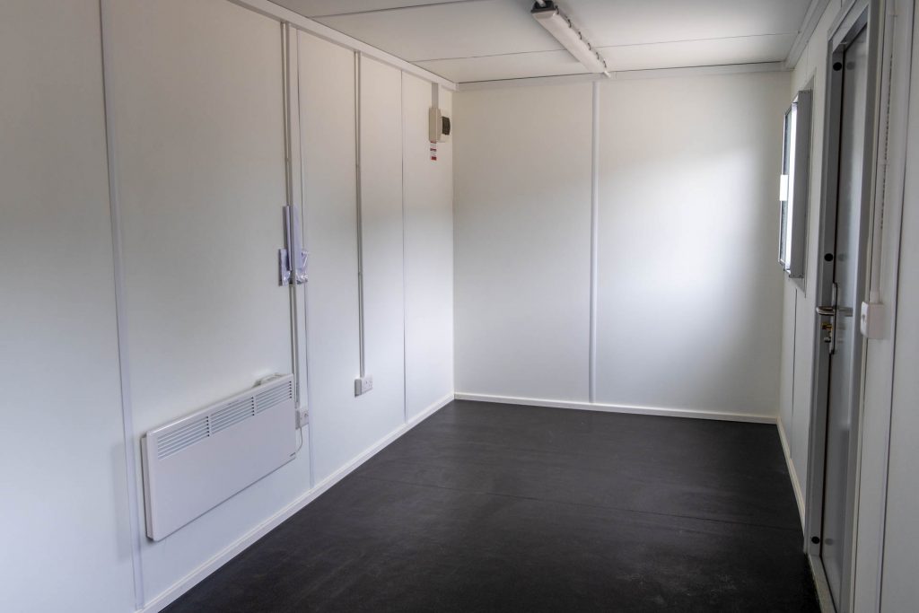 Inside a 20ft Container Office Conversion