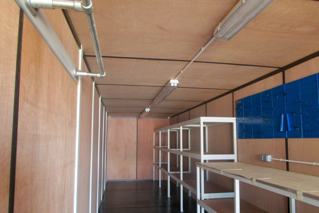 40ft ply lined workshop
