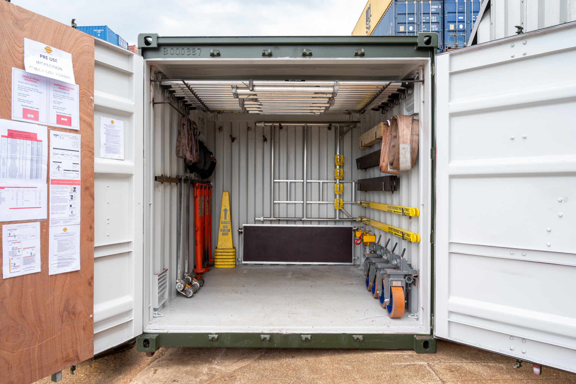 shipping container organization ideas