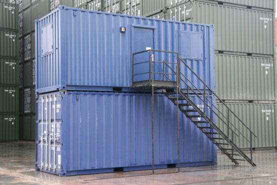 Shipping Container On-site Office conversions