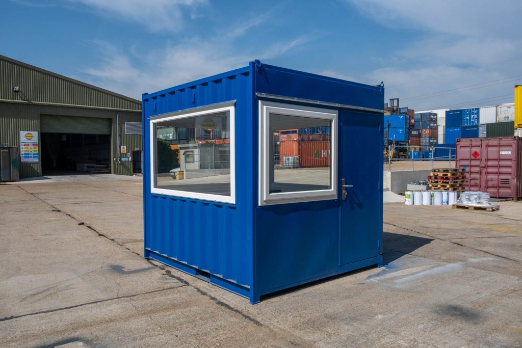10ft container office with personnel door