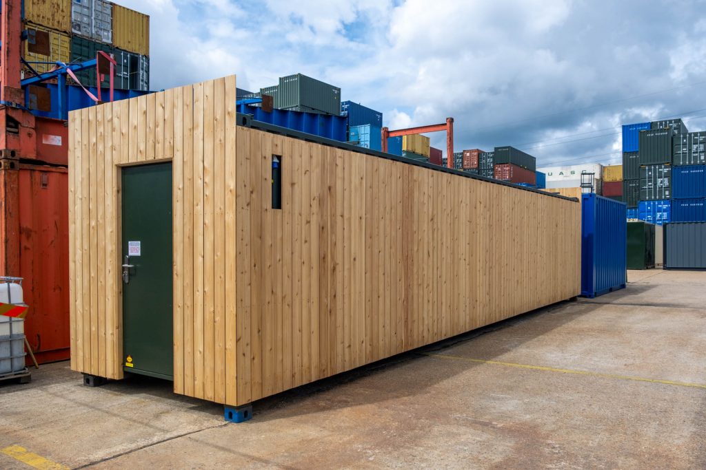 completed 40ft container conversion