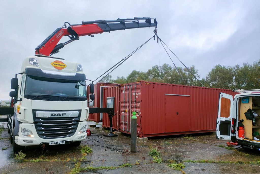Hiab Delivery of container conversions